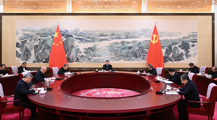 12月21日至22日12月21日至22日,中共中央政治局召開學習貫徹習近平新時代中國特色社會主義思想主題教育專題民主生活會,中共中央總書記習近平主持會議并發表重要講話。(李學仁 攝),中共中央政治局召開學習貫徹習近平新時代中國特色社會主義思想主題教育專題民主生活會,中共中央總書記習近平主持會議并發表重要講話。 12月21日至22日12月21日至22日,中共中央政治局召開學習貫徹習近平新時代中國特色社會主義思想主題教育專題民主生活會,中共中央總書記習近平主持會議并發表重要講話。(李學仁 攝),中共中央政治局召開學習貫徹習近平新時代中國特色社會主義思想主題教育專題民主生活會,中共中央總書記習近平主持會議并發表重要講話。